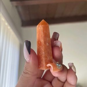 **SOLD Sun stone crystal point tower